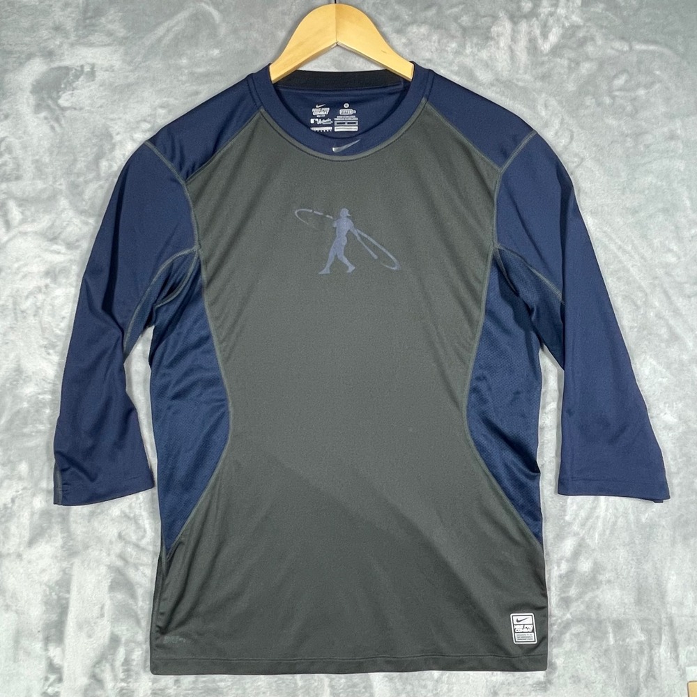 Nike Pro Combat Dri-FIT MLB Authentic 3/4 Sleeve Baseball Ken Griffey Mens M